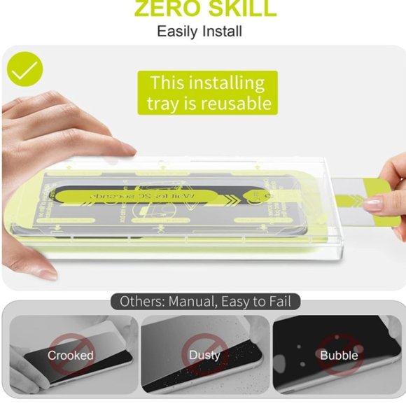 WSKEN Premium Screen Protector For iPhone 14 PRO 6.1" Clear 2 Pack - Picture 2 of 3